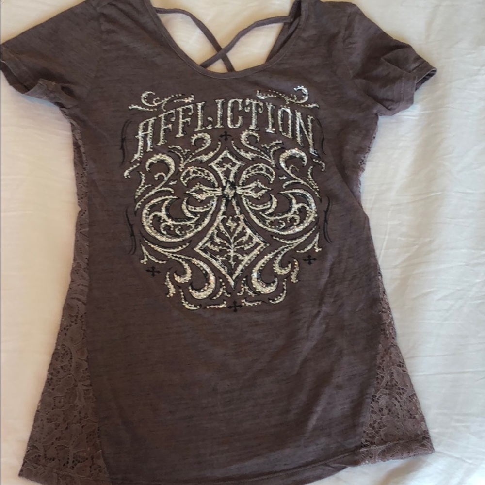 Purple with lace and diamond detail